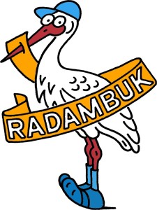 Logo čáp barvy webu RADAMBUK