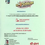 16.1.2013 – Pozvánka Hopsárium – vyhlášení vítězů 2. stupně Malé energetické akademie 2012 – 2013