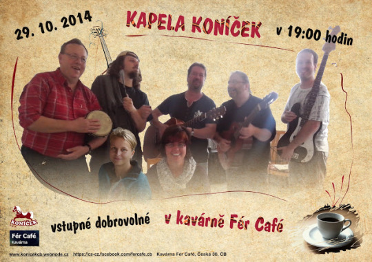 29.10.2014 - Kapela Koníček v kavárně Fér Café