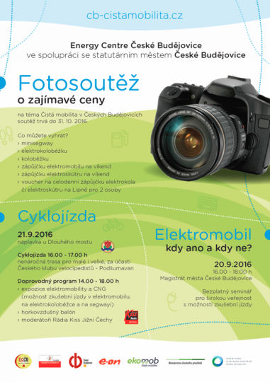 21.9.2016 - Cyklojízda pro malé i velké , fotosoutěž, seminář - ECC Č.B.