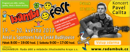19.-20.5.2017 - BAMBIFEST České Budějovice