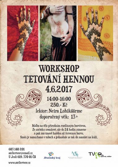 TVOR - 4.6.2017- Tetování hennou workshop