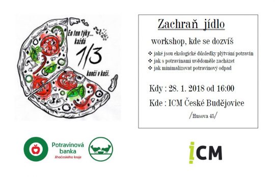 ICM Č.B. - 28.1.2019 - Workshop Zachraň jídlo