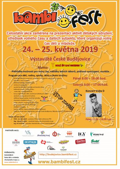 Plakát BAMBIFEST 24.-25.5.2019 České Budějovice