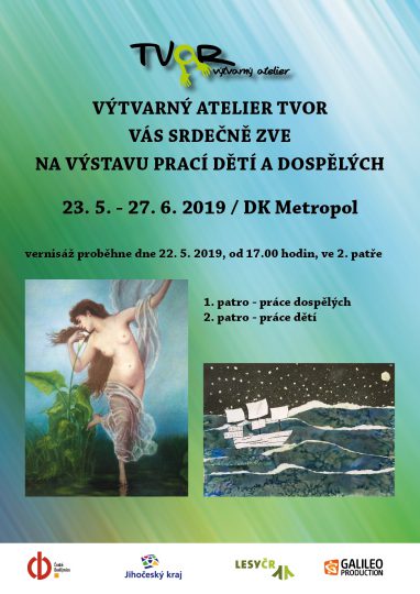 TVOR z.s. - výstava prací dětí a dospělých 23.5.-27.6.2019